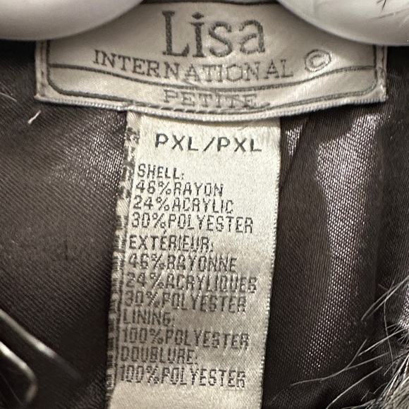 Lisa International Gray Faux Fur Chenille Sweater - Picture 4 of 11